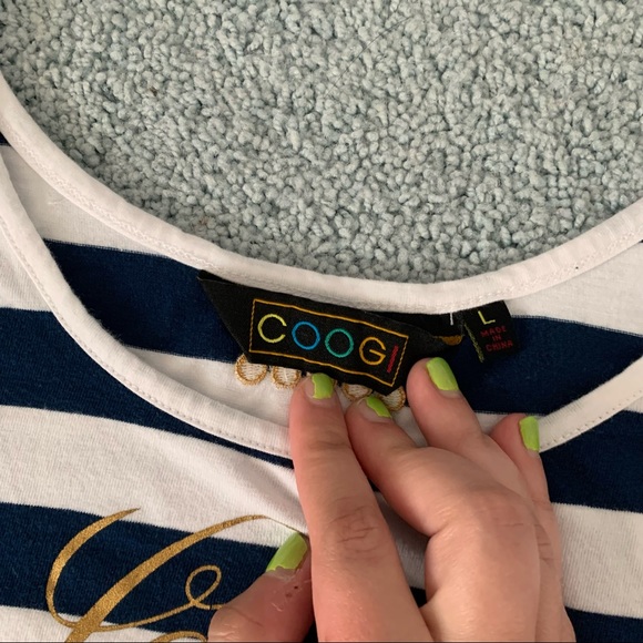 Y2k coogi striped tee - Picture 3 of 6